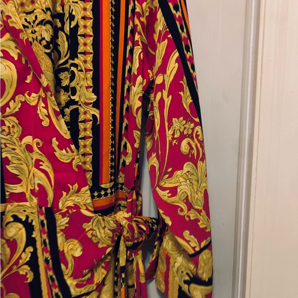 Wrap dress multi color new